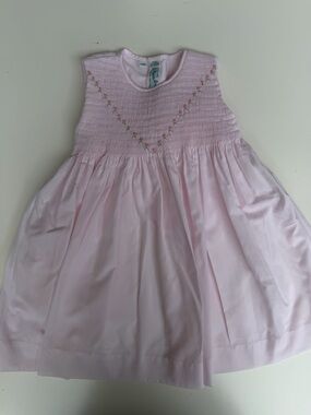 🎀 Vintage Feltman Brothers Pink Smocked Dress